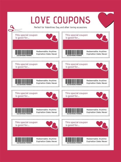 love coupon template word